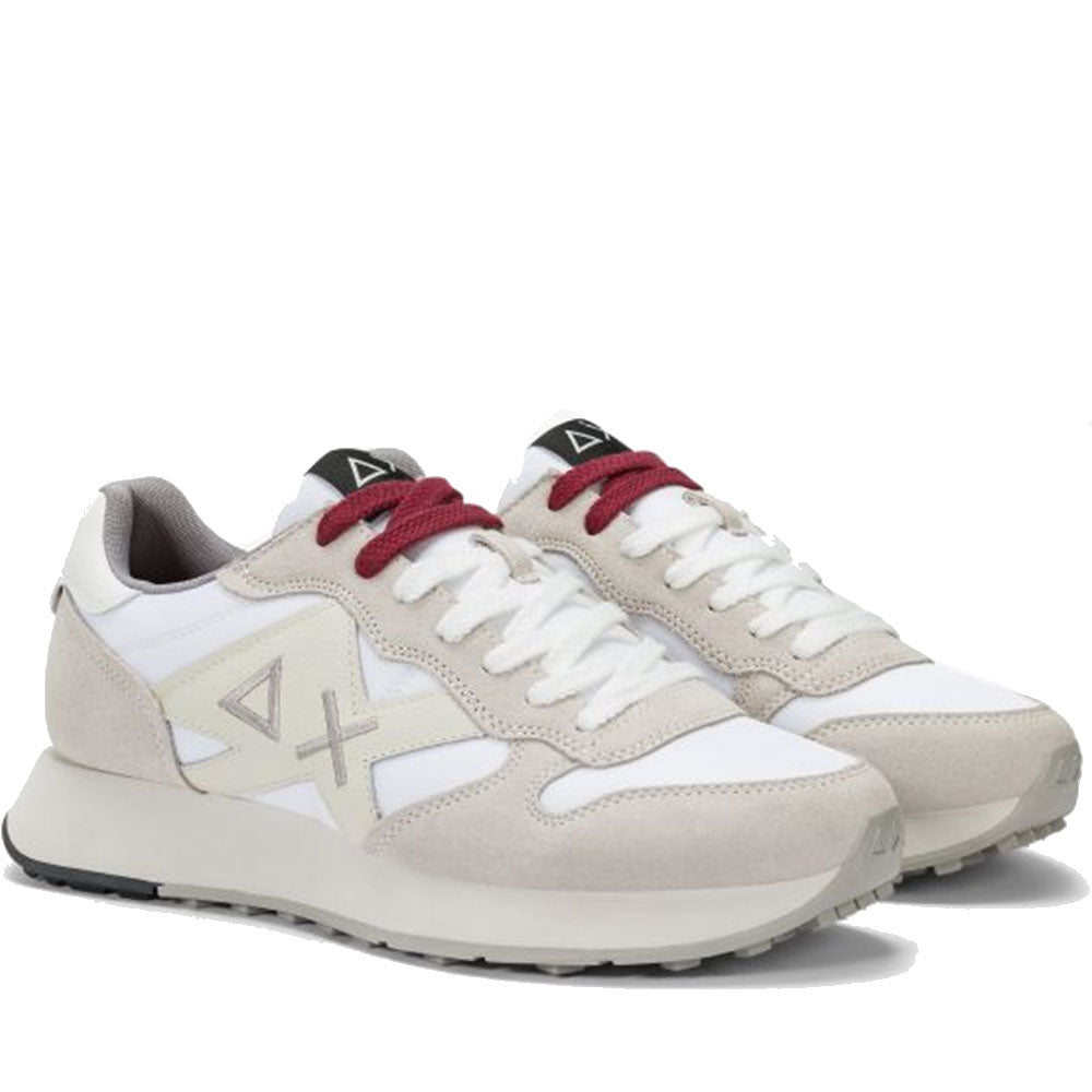 Scarpe Uomo Sun68 Sneakers Jaki Bicolor Bianco - Z45114