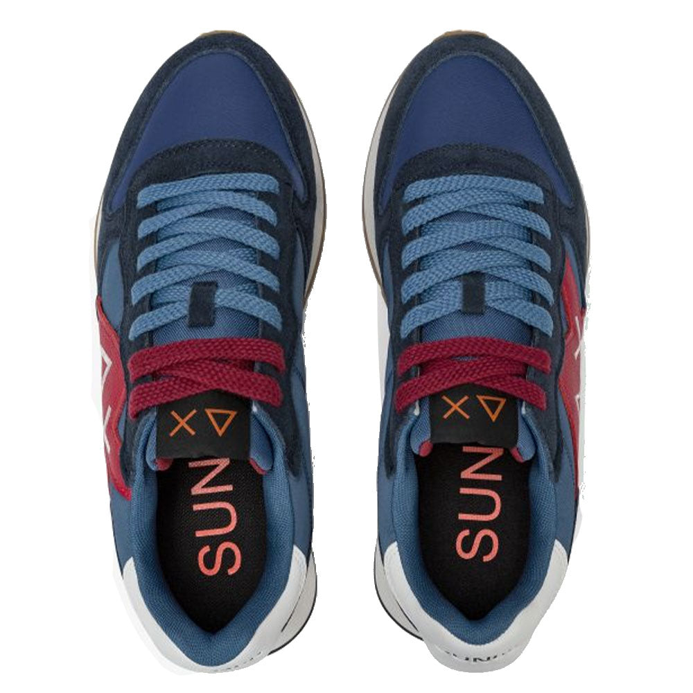 Scarpe Uomo Sun68 Sneakers Jaki Bicolor Navy Blue - Z45114