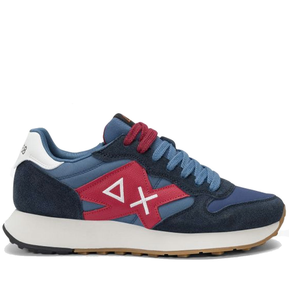 Scarpe Uomo Sun68 Sneakers Jaki Bicolor Navy Blue - Z45114