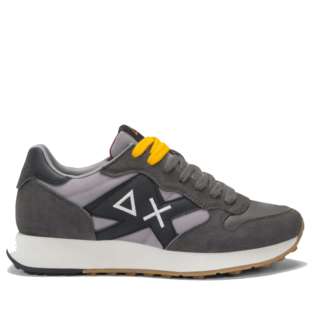 Scarpe Uomo Sun68 Sneakers Jaki Bicolor Grigio Scuro - Z45114