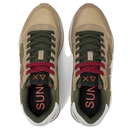 Scarpe Uomo Sun68 Sneakers Jaki Bicolor Beige Scuro - Z45114