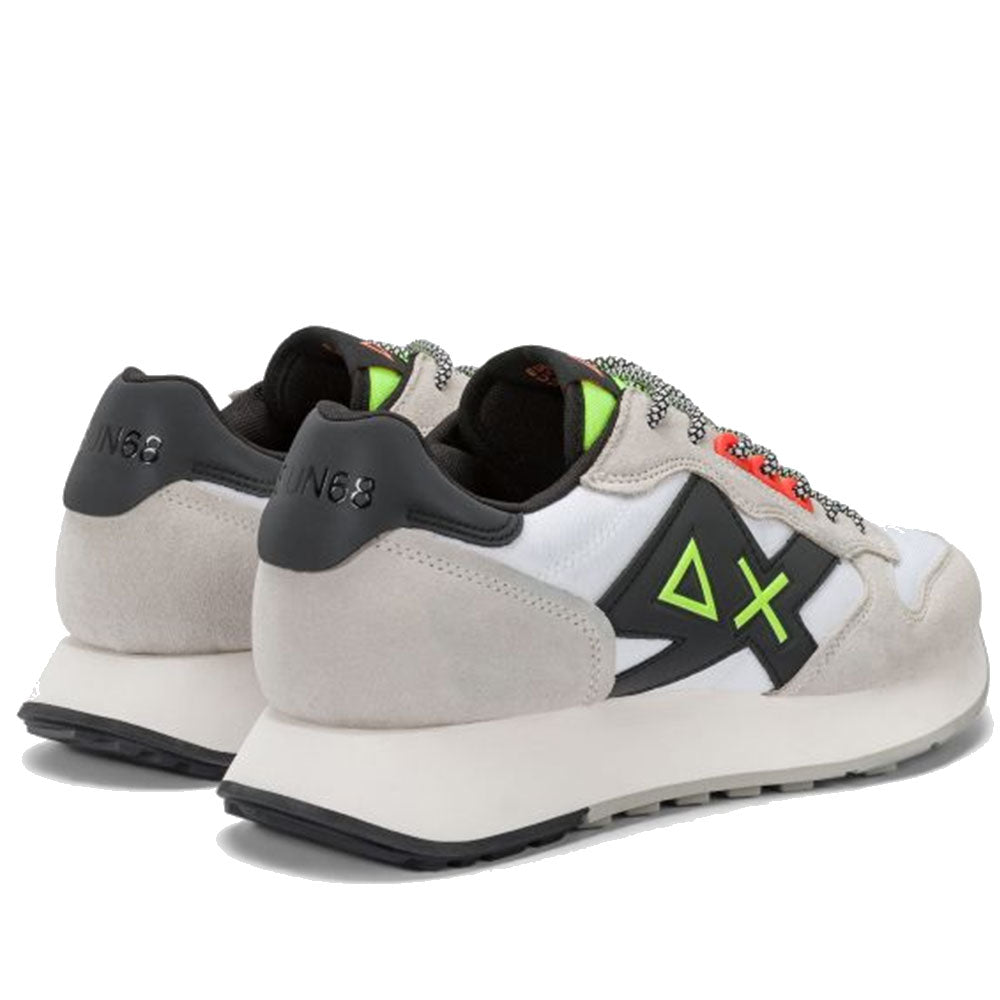 Scarpe Uomo Sun68 Sneakers Jaki 2.0 Fluo Bianco - Z45115