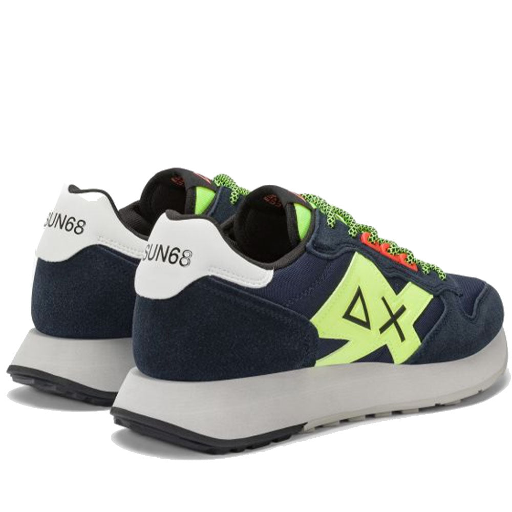 Scarpe Uomo Sun68 Sneakers Jaki 2.0 Fluo Navy Blue - Z45115