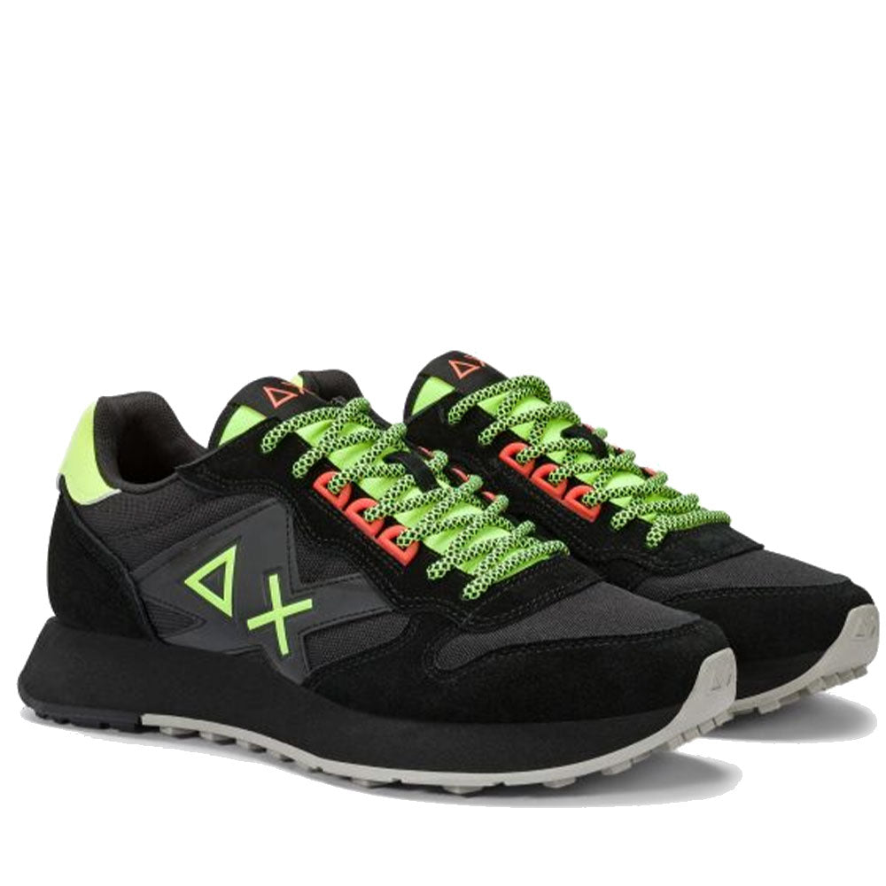 Scarpe Uomo Sun68 Sneakers Jaki 2.0 Fluo Nero - Z45115
