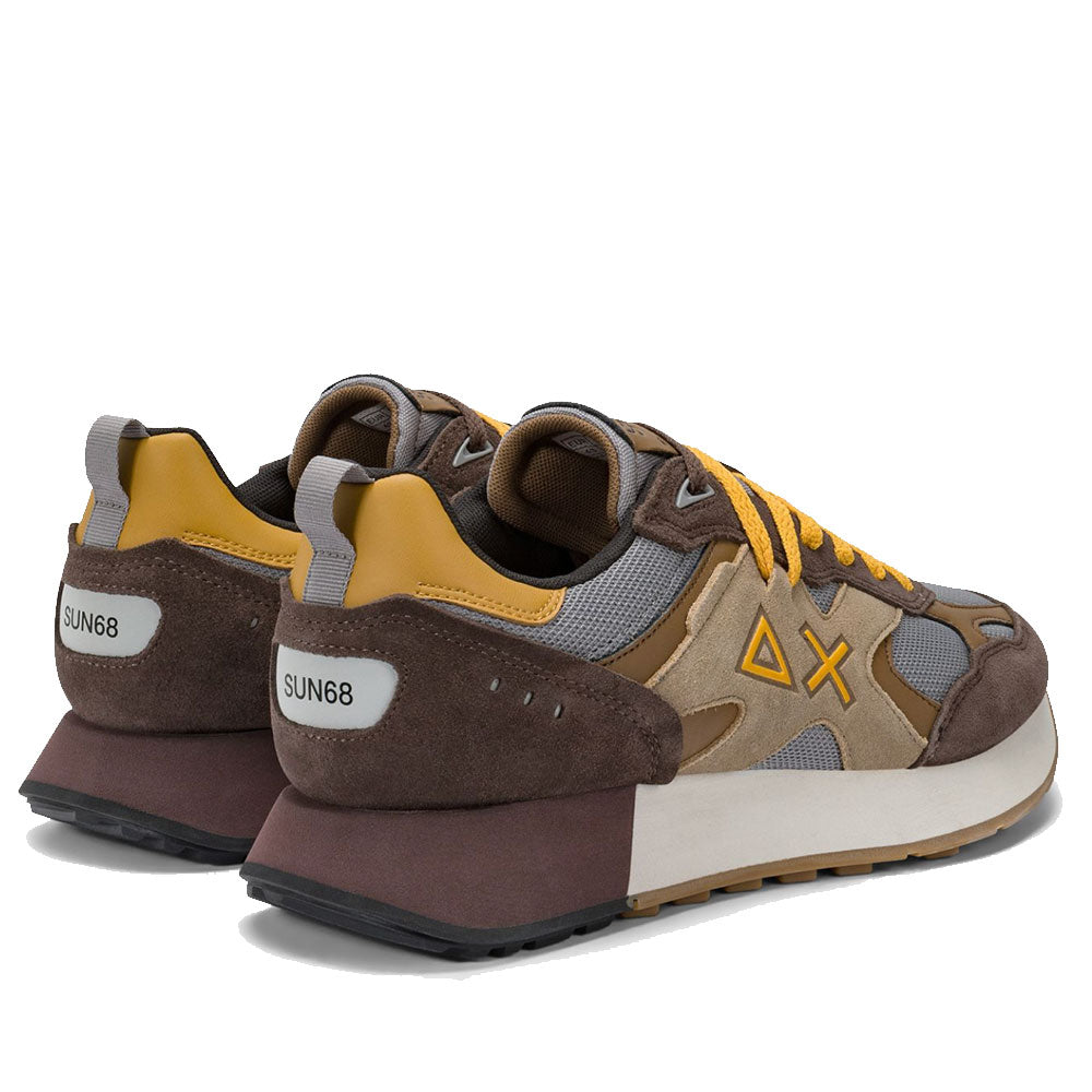 Scarpe Uomo Sun68 Sneakers Jaki Outdoor Colore Marrone - Z45116