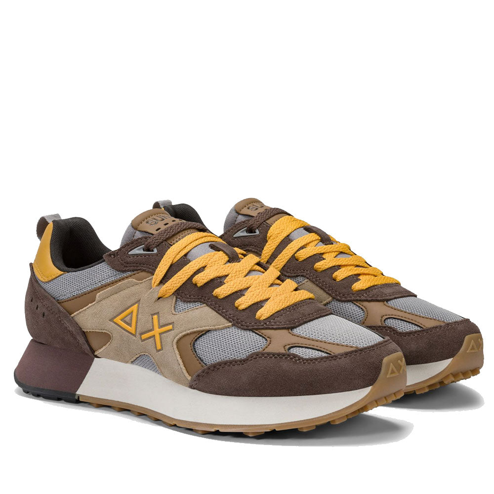 Scarpe Uomo Sun68 Sneakers Jaki Outdoor Colore Marrone - Z45116