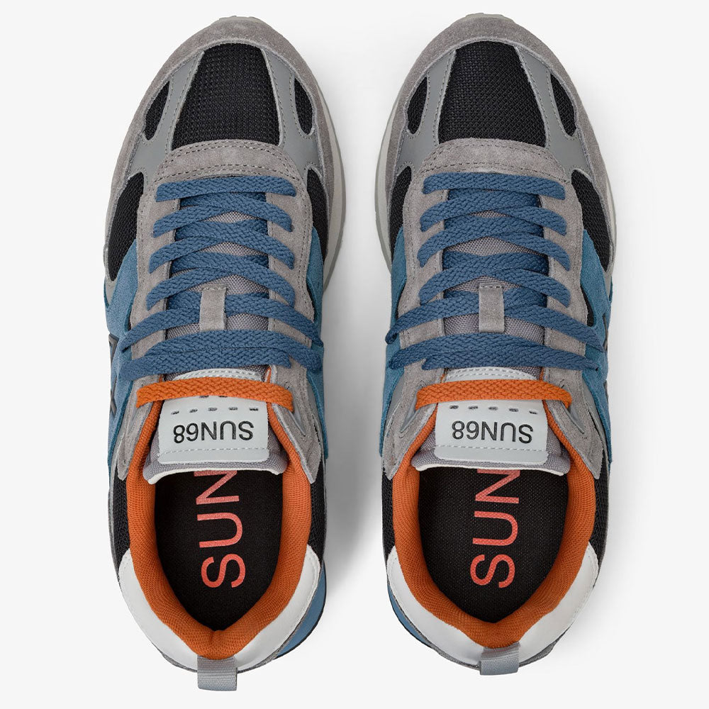 Scarpe Uomo Sun68 Sneakers Jaki Outdoor Colore Grigio Medio - Z45116