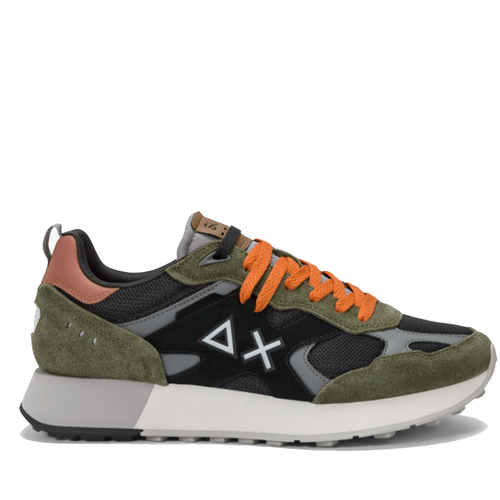Scarpe Uomo Sun68 Sneakers Jaki Outdoor Colore Militare Scuro - Z45116