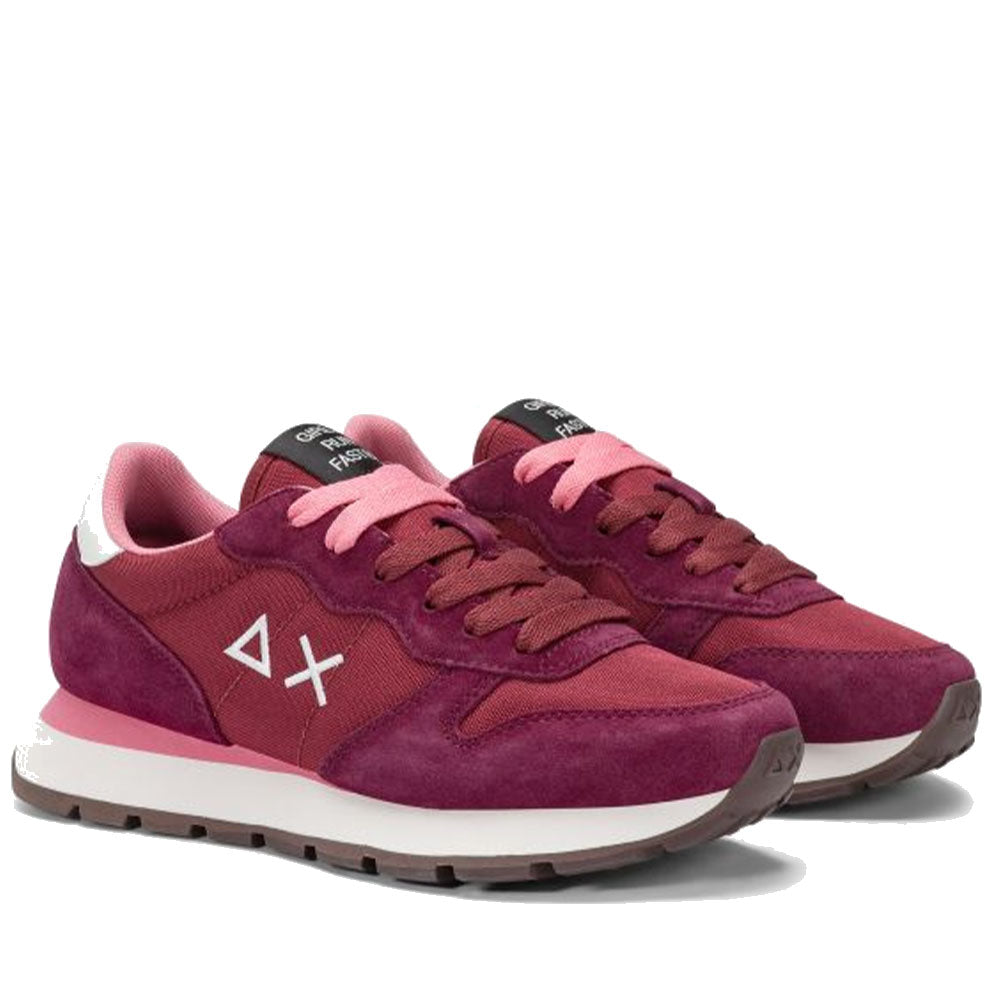 Scarpe Donna Sun68 Sneakers Ally Solid Colore Bordeaux - Z45201