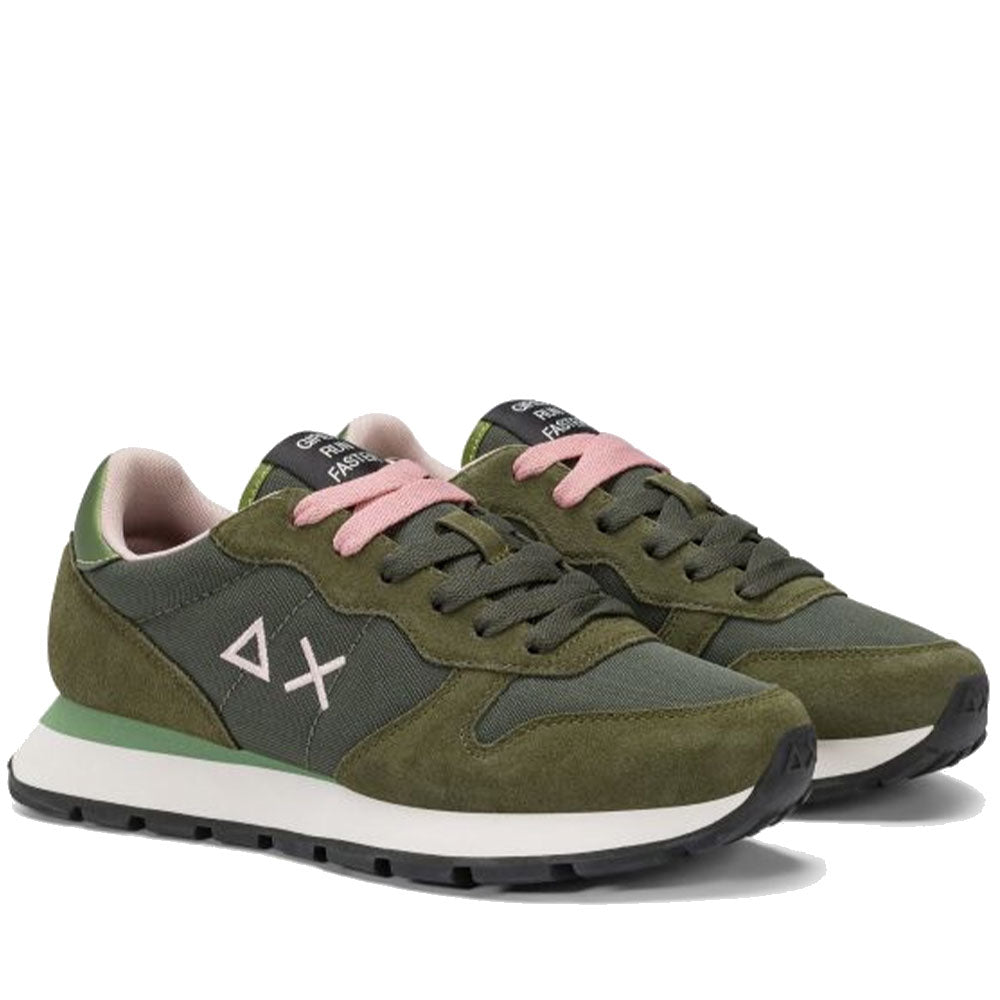 Scarpe Donna Sun68 Sneakers Ally Solid Colore Militare Scuro - Z45201