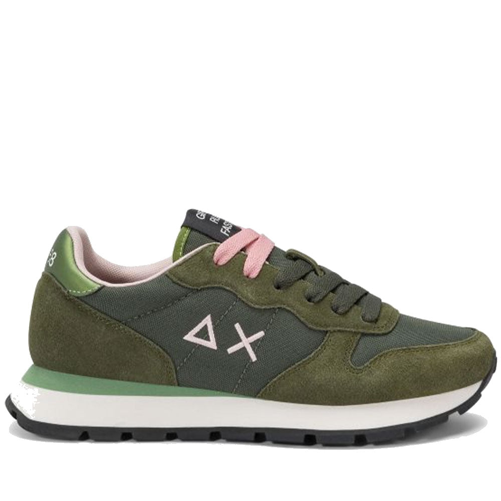 Scarpe Donna Sun68 Sneakers Ally Solid Colore Militare Scuro - Z45201