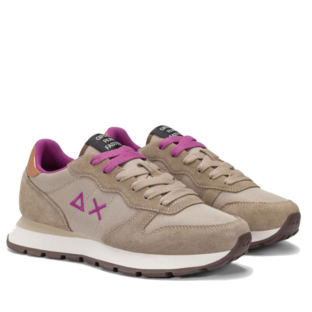 Scarpe Donna Sun68 Sneakers Ally Solid Colore Beige Scuro - Z45201