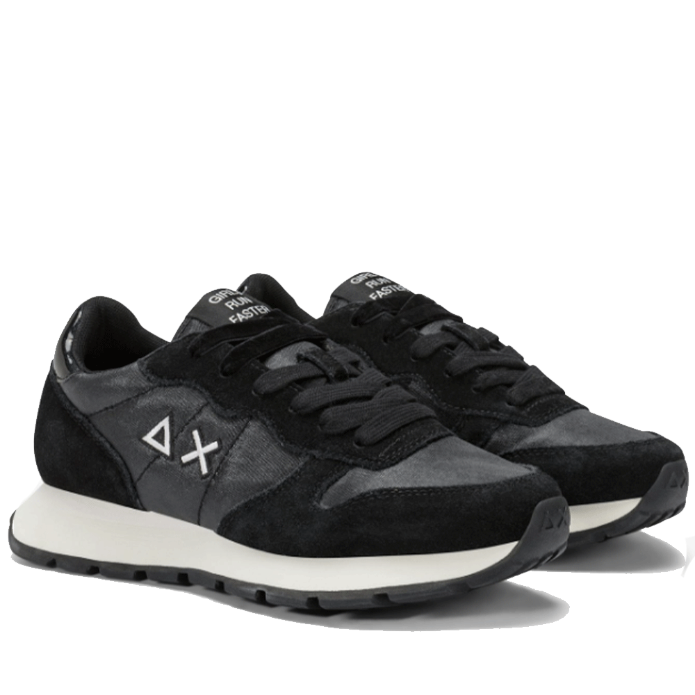 Scarpe Donna Sun68 Sneakers Ally Bright Nylon Colore Nero - Z45203