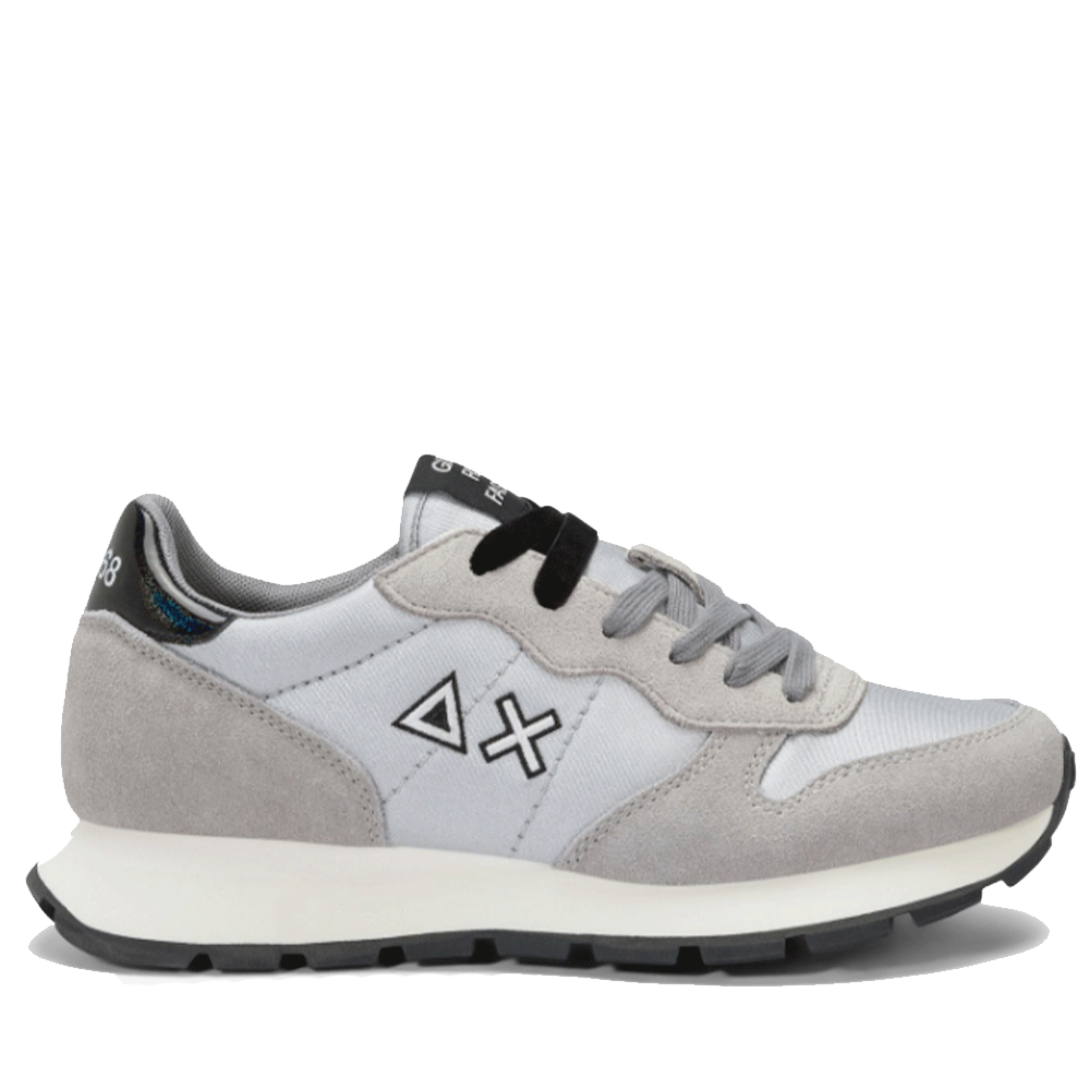 Scarpe Donna Sun68 Sneakers Ally Bright Nylon Colore Argento - Z45203