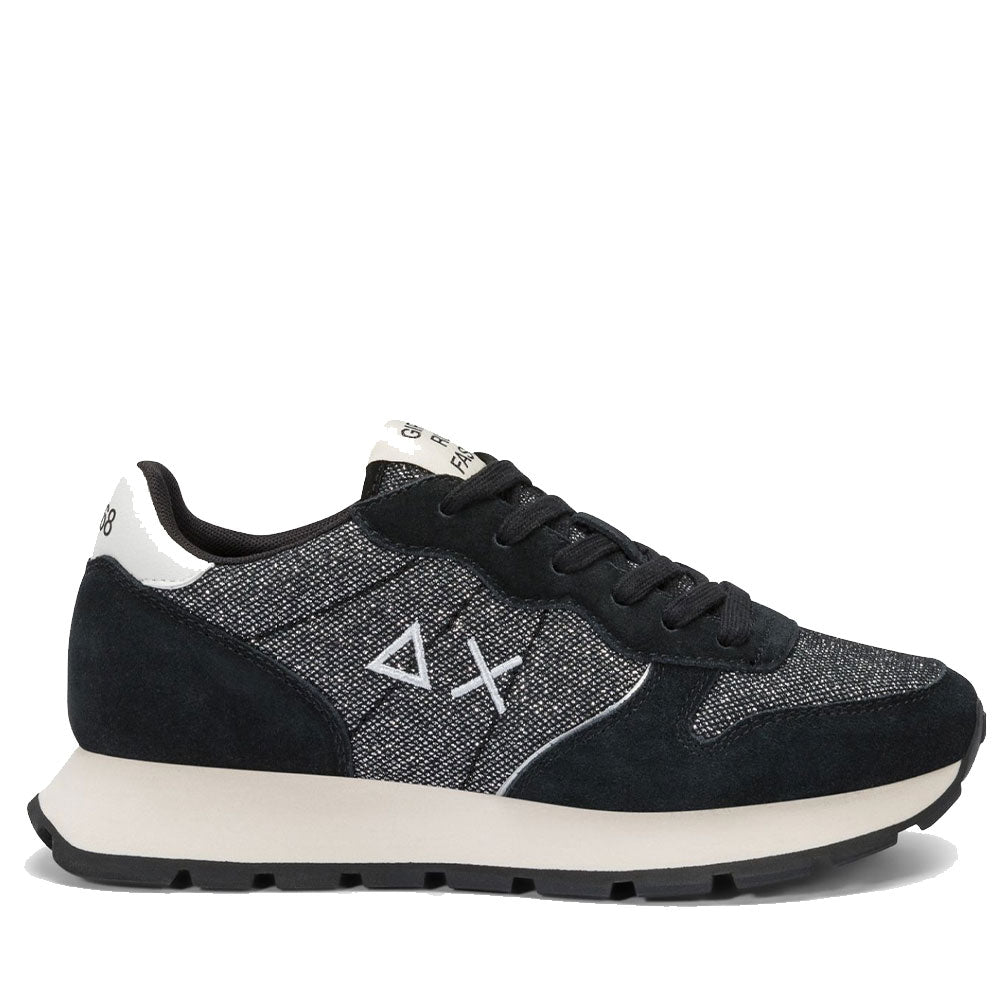 Scarpe Donna Sun68 Sneakers Ally Glitter Textile Colore Nero - Z45204
