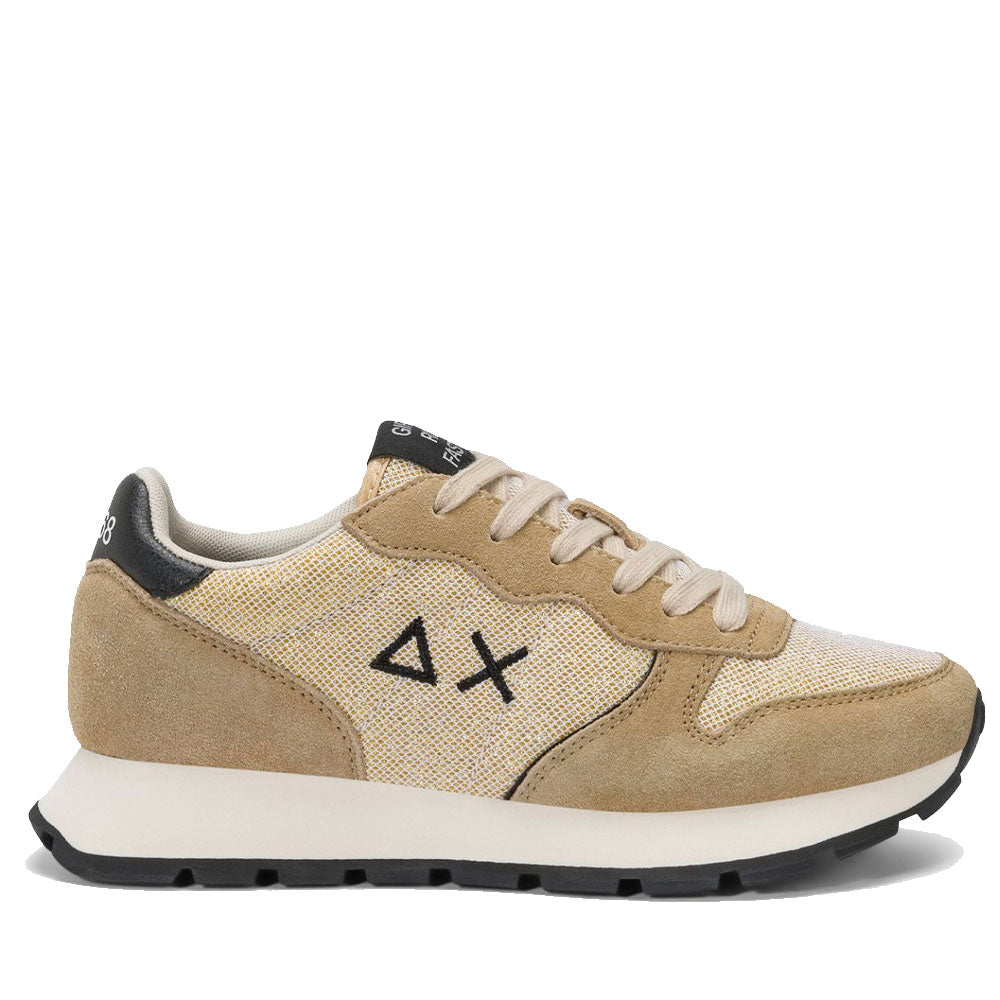 Scarpe Donna Sun68 Sneakers Ally Glitter Textile Colore Oro - Z45204