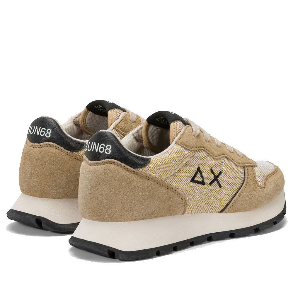 Scarpe Donna Sun68 Sneakers Ally Glitter Textile Colore Oro - Z45204