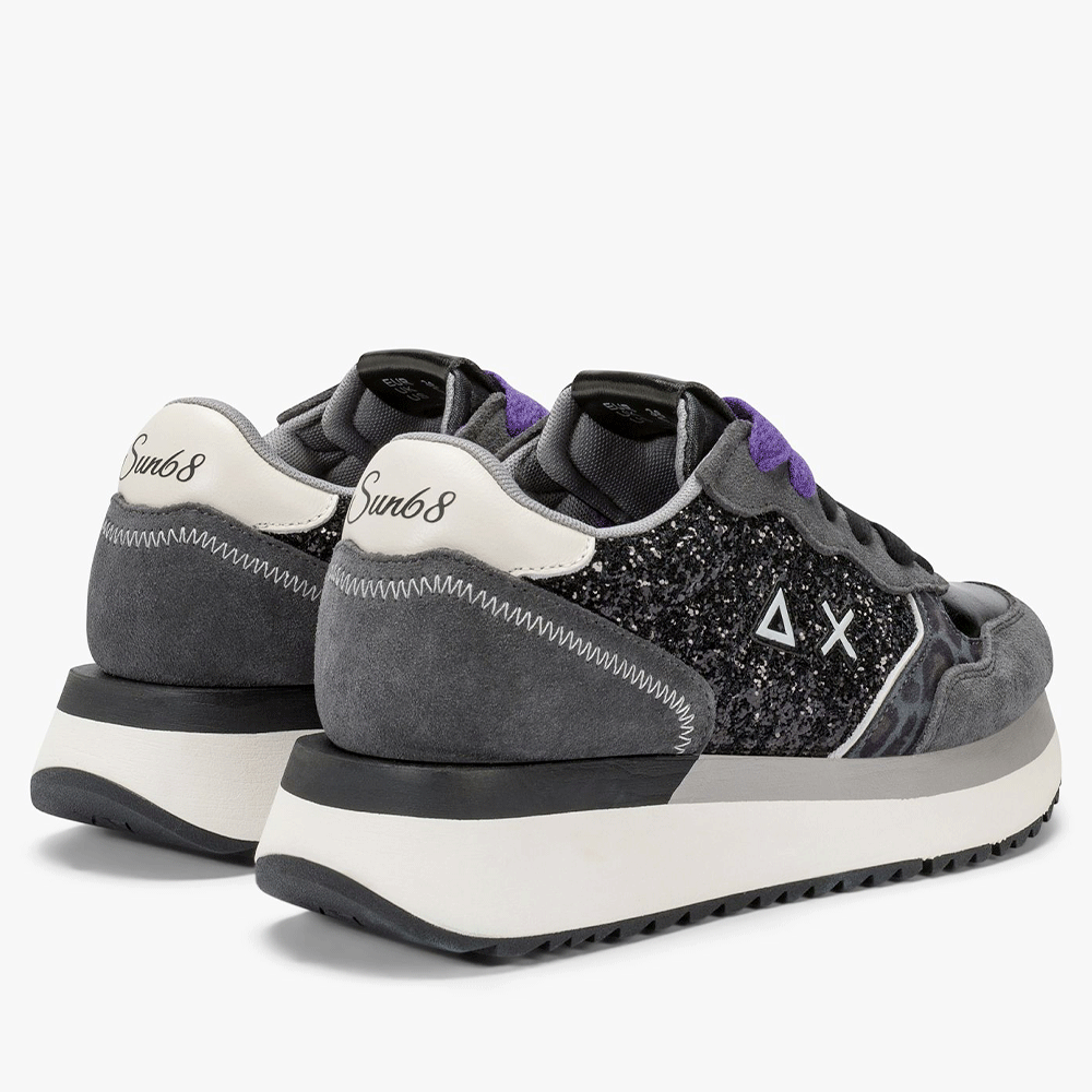 Scarpe Donna Sun68 Sneakers Big Ally Glitter Colore Nero - Z45212