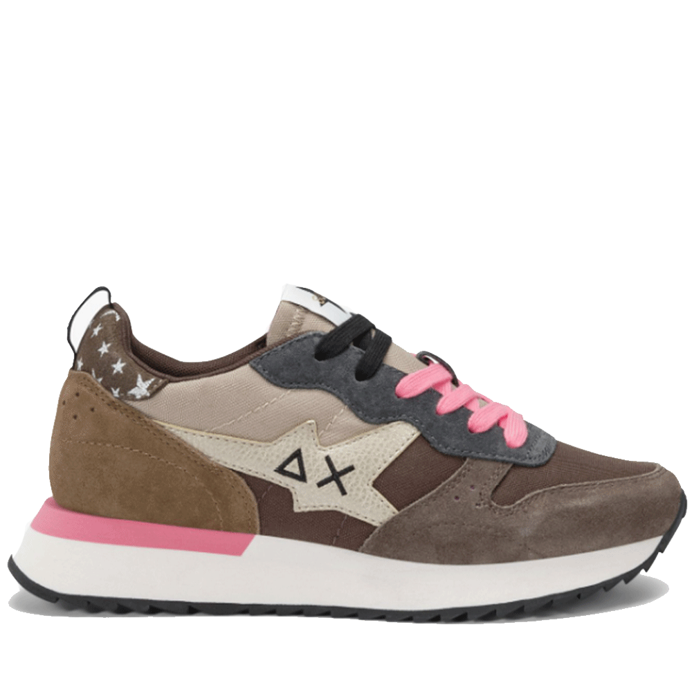 Scarpe Donna Sun68 Sneakers Stargirl Multicolor Colore Marrone - Z45216
