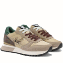 Scarpe Donna Sun68 Sneakers Stargirl Glitter Logo Colore Beige Scuro - Z45217