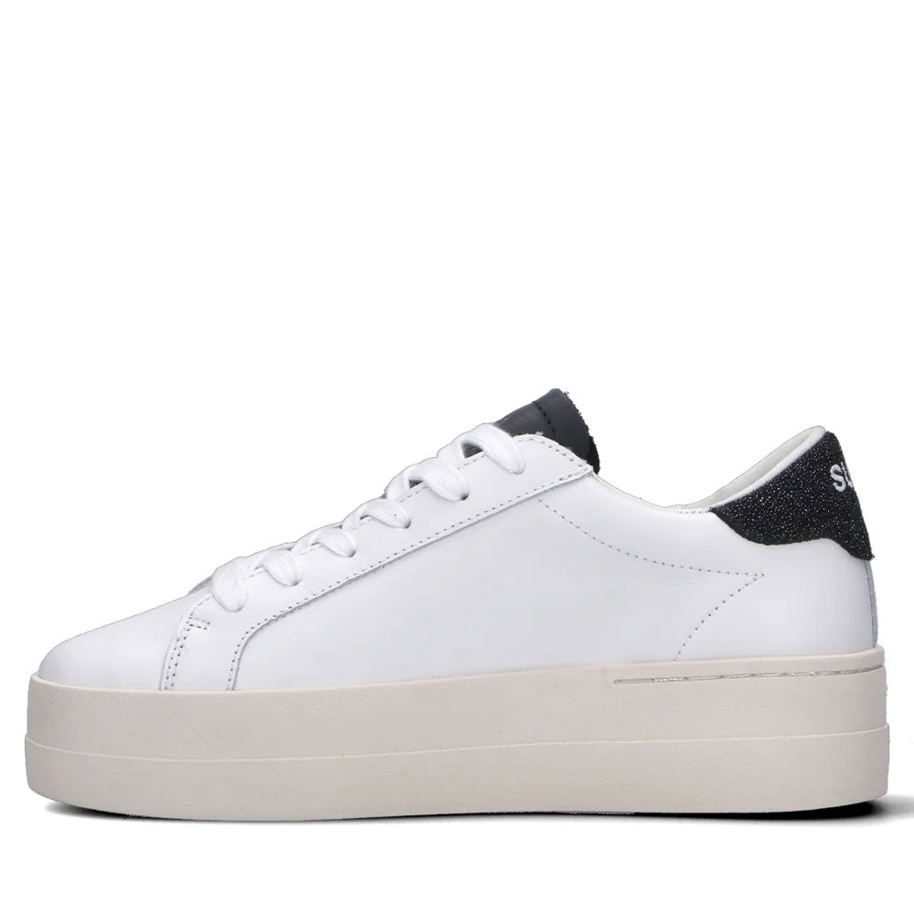 Scarpe Donna Sun68 Sneakers Big Katy Leather Bianco - Nero - Z45235