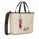 Borsa Donna a Mano SUN68 linea Jacqueline Bag Small in Tessuto Ostrica - Z45261