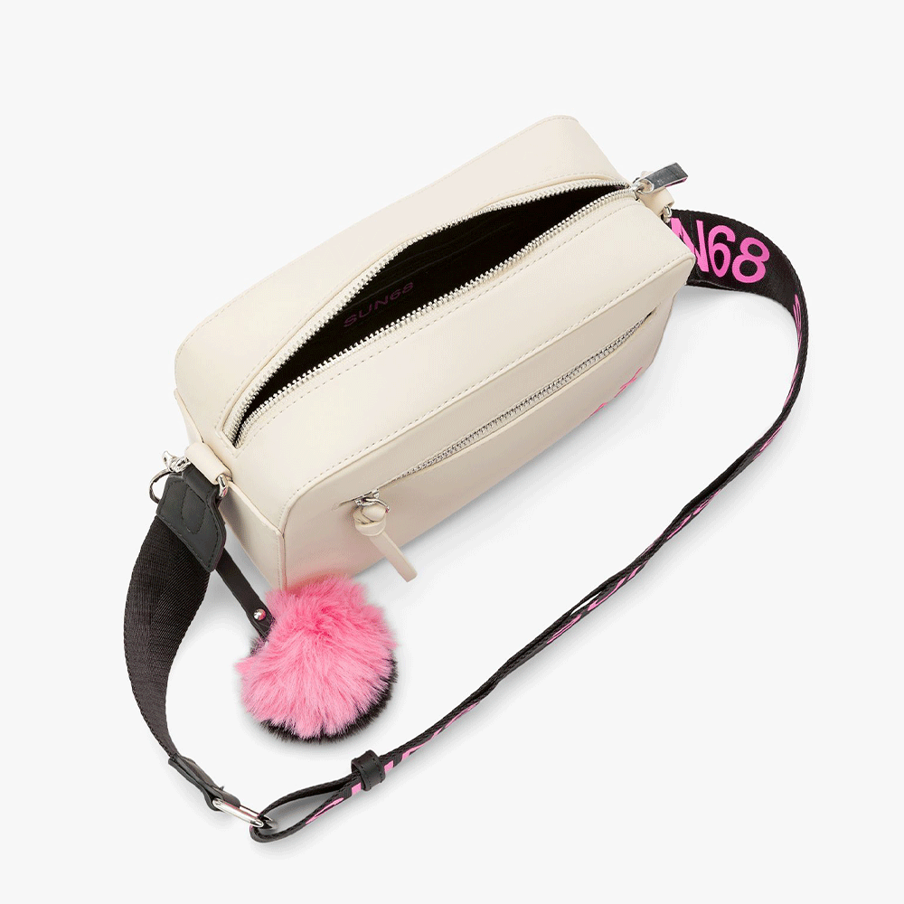 Borsa Donna a Tracolla SUN68 in Tessuto Ostrica - Z45269