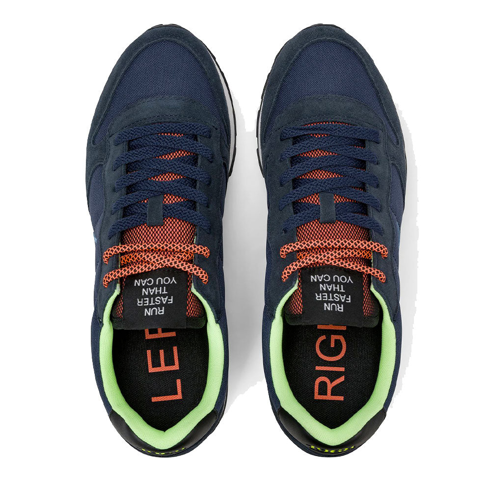 Sneakers Uomo SUN68 Tom Fluo Navy Blue - Z46102