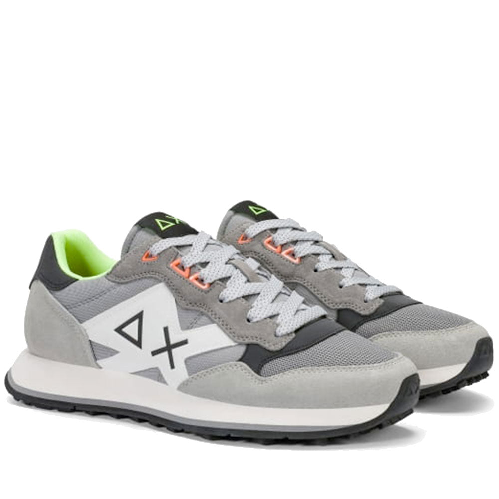 Scarpe Uomo Sun68 Sneakers Jaki 2.0 Fluo Grigio Medio - Z46123