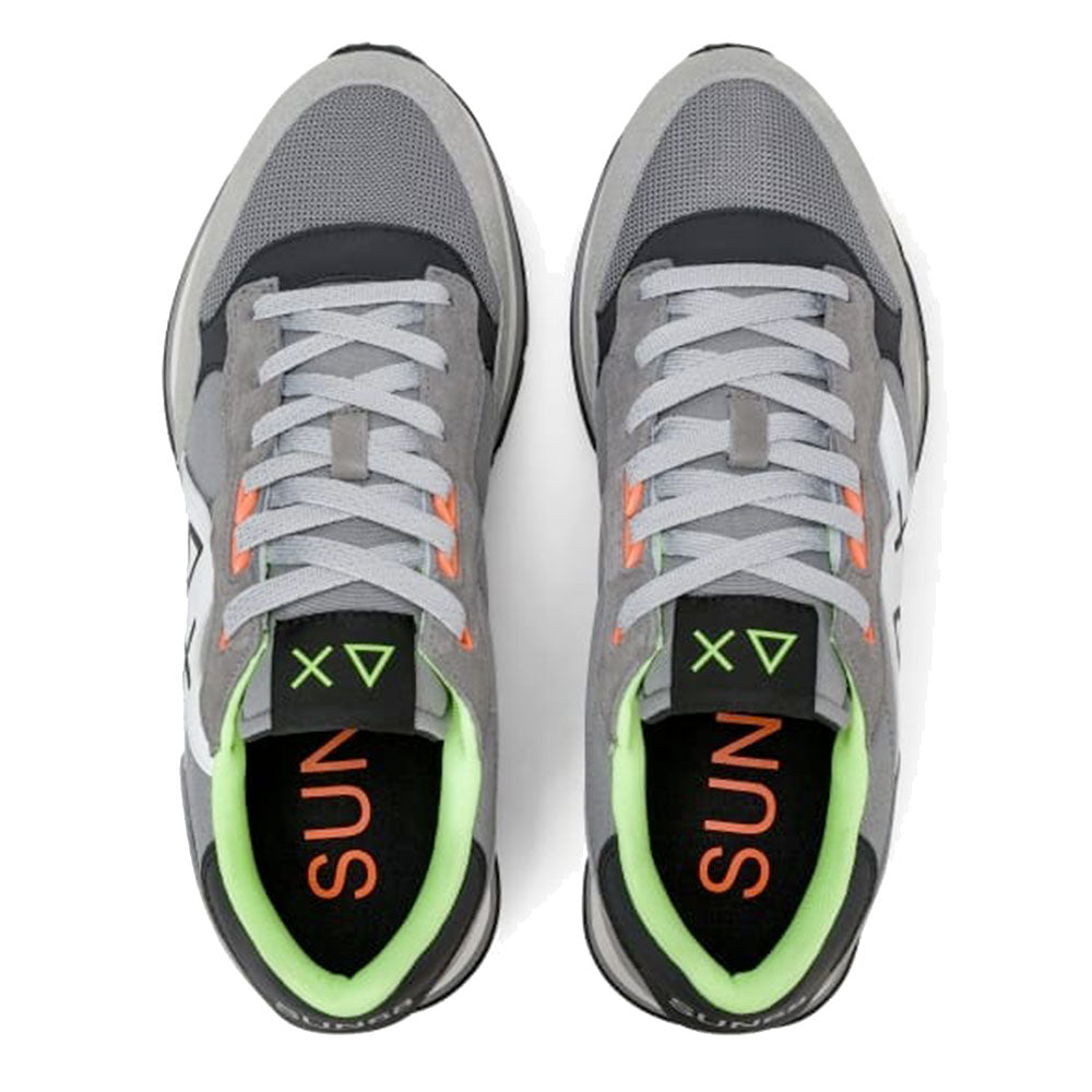 Scarpe Uomo Sun68 Sneakers Jaki 2.0 Fluo Grigio Medio - Z46123