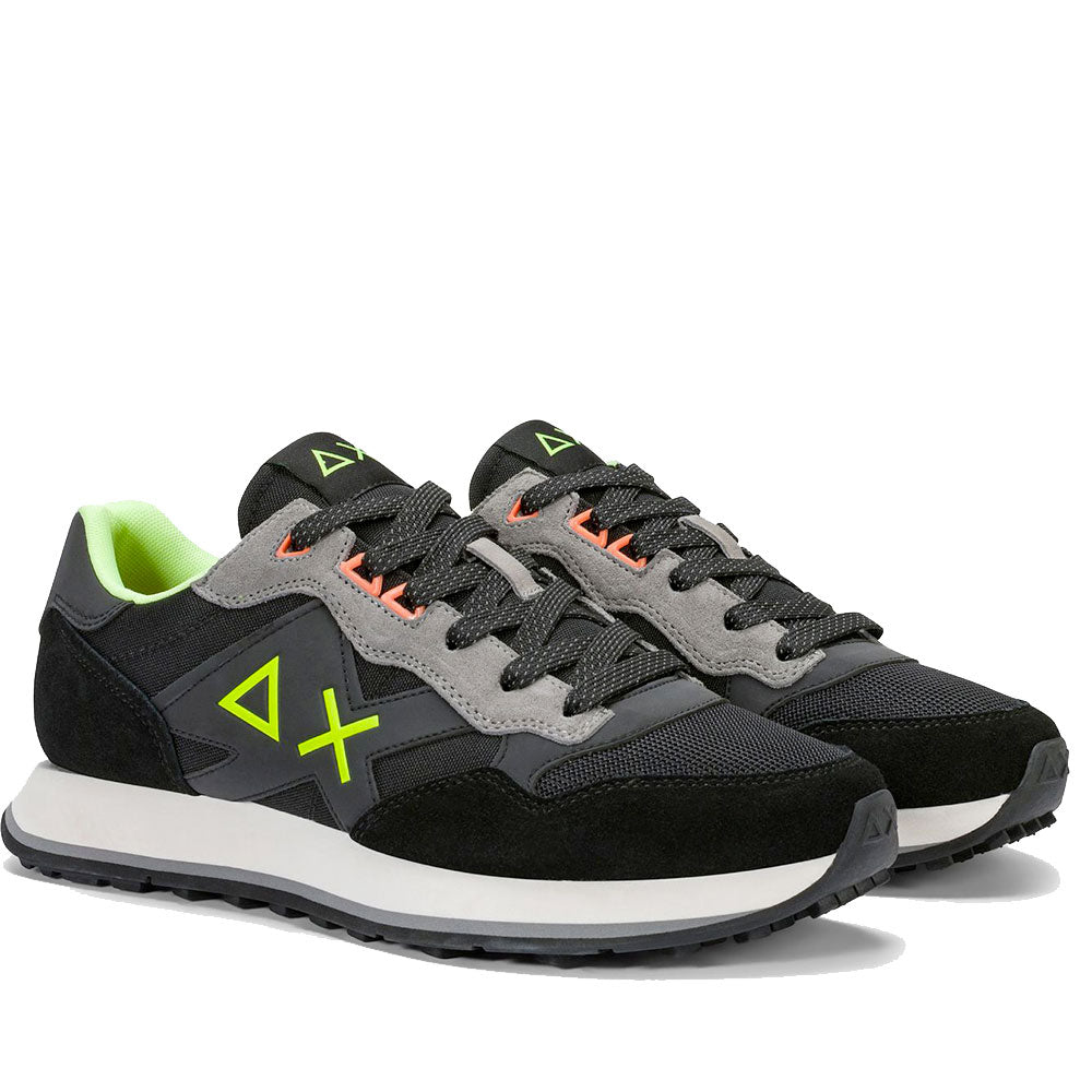 Scarpe Uomo Sun68 Sneakers Jaki 2.0 Fluo Nero - Z46123