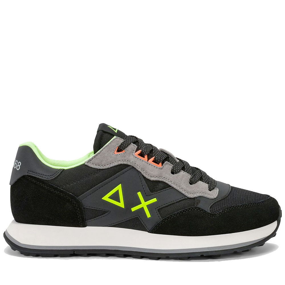 Scarpe Uomo Sun68 Sneakers Jaki 2.0 Fluo Nero - Z46123