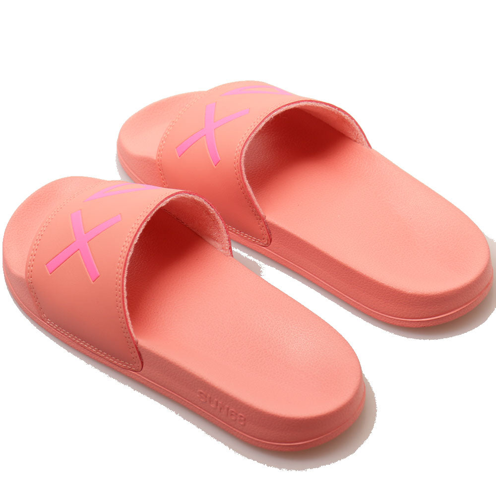 SUN68 Damen Hausschuhe Flamingo Logo Color Line - X35204
