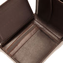 Men's Chestnut Leather Wallet THE BRIDGE Alberto with Flap and Coin Pocket