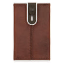 THE BRIDGE Story Line Kartenetui mit Schiebesystem aus braunem Leder mit RFID