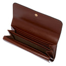 Portafoglio Donna con Bottone THE BRIDGE linea Domitilla in Pelle Marrone