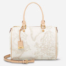 Borsa Donna Bauletto Medio 1A Classe Alviero Martini linea Geo White D080 Made in Italy