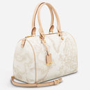 Borsa Donna Bauletto Medio 1A Classe Alviero Martini linea Geo White D080 Made in Italy