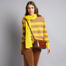 THE BRIDGE Damen-Umhängetasche Diana-Linie aus bordeauxrotem Leder