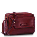 THE BRIDGE Damen-Umhängetasche Diana-Linie aus bordeauxrotem Leder
