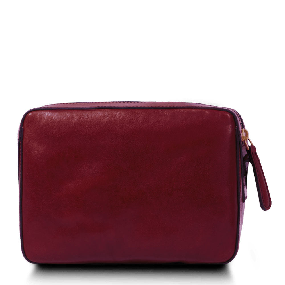 THE BRIDGE Damen-Umhängetasche Diana-Linie aus bordeauxrotem Leder
