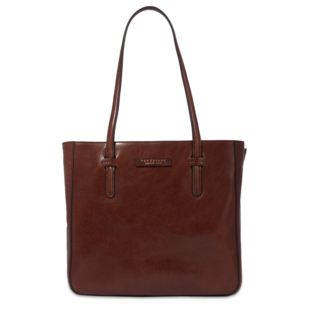 THE BRIDGE DIANA LINIE
Vertikale Damen Shopping Bag aus braunem Leder