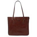 THE BRIDGE DIANA LINIE
Vertikale Damen Shopping Bag aus braunem Leder