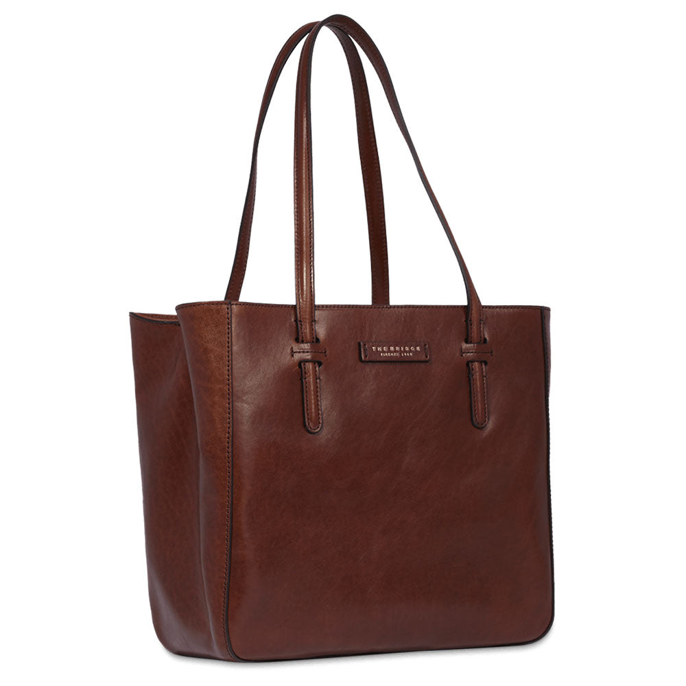 THE BRIDGE DIANA LINIE
Vertikale Damen Shopping Bag aus braunem Leder