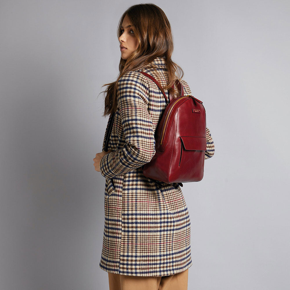 THE BRIDGE Damenrucksack Diana-Linie aus schwarzem Leder