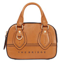 THE BRIDGE Damen-Mini-Boston-Tasche Daphne-Linie aus orangefarbenem Leder