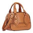THE BRIDGE Damen-Mini-Boston-Tasche Daphne-Linie aus orangefarbenem Leder