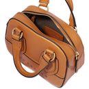 THE BRIDGE Damen-Mini-Boston-Tasche Daphne-Linie aus orangefarbenem Leder