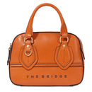 THE BRIDGE Boston Bag Daphne-Linie für Damen aus orangefarbenem Leder
