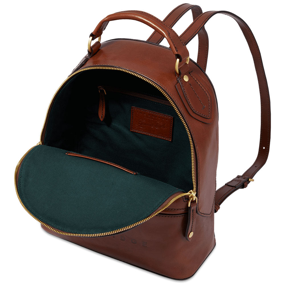 Zaino in pelle porta pc uomo una zip MARRONE/ORO | The Bridge Zaino in pelle porta pc uomo una zip MARRONE/ORO | The Bridge